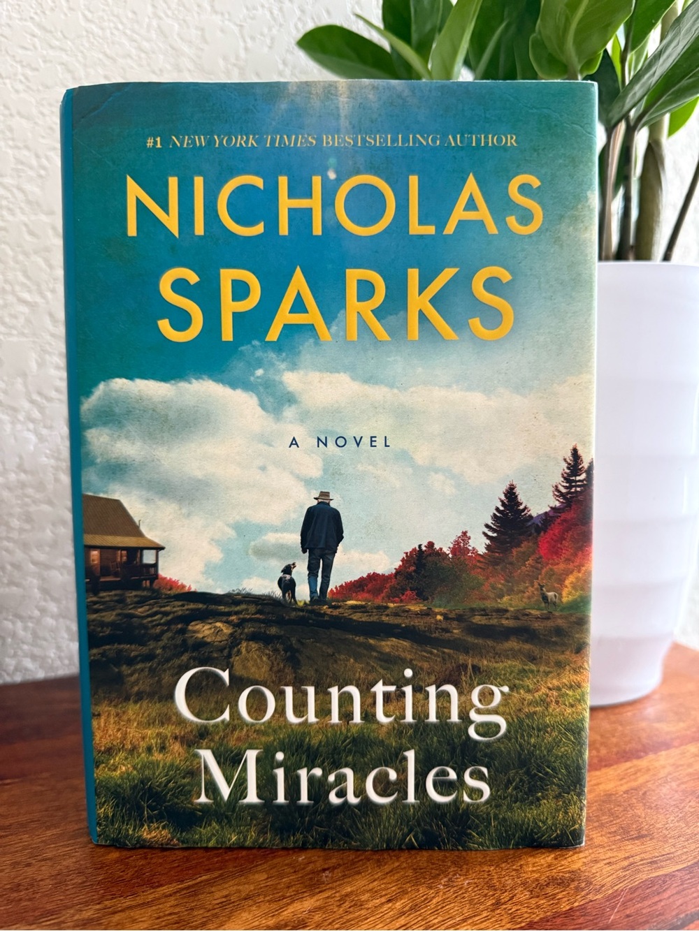 Counting Miracles by Nicholas Sparks - Teal & Yellow Hardcover - Picture 2 of 4